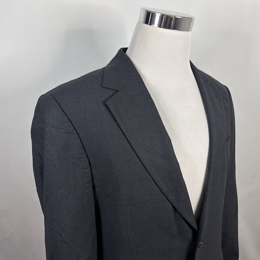 Brooks Brothers 346 40R Stretch Sport Coat Gray Wool Blend Two Button Vented